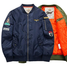 Load image into Gallery viewer, 2017 High quality Ma1 Thick and thin Army Green Military motorcycle Ma-1 aviator pilot Air men bomber jacket