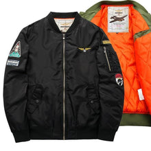 Load image into Gallery viewer, 2017 High quality Ma1 Thick and thin Army Green Military motorcycle Ma-1 aviator pilot Air men bomber jacket