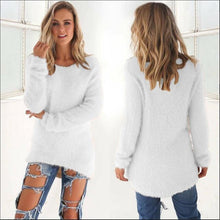 Load image into Gallery viewer, Pullovers 2017 Autumn Winter Women's O-Neck Sweater Female Hedging Loose Pullover Casual Solid Sweaters Wholesale