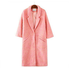 Load image into Gallery viewer, Cthink Good Quality Thicken Long Wool Coat Women Warm Slim Nine Quarter Sleeve Solid Womens Outerwear Fashion Winter Coats Woman