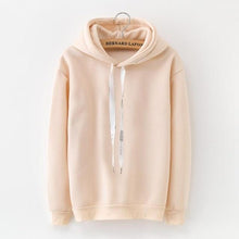 Load image into Gallery viewer, LANSHANQUE S-XXXL Autumn Winter Fleece Harajuku Pullover Solid Thick Loose Women Hoodies Sweatshirts Female Casual Coat