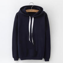 Load image into Gallery viewer, LANSHANQUE S-XXXL Autumn Winter Fleece Harajuku Pullover Solid Thick Loose Women Hoodies Sweatshirts Female Casual Coat