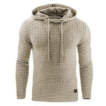 Load image into Gallery viewer, Men Hooded Sweatshirt Solid Color Plaid Hoodies Male Long Sleeve Hoodie Casual Sportswear US Size Free Shipping