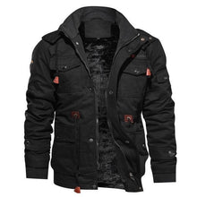 Load image into Gallery viewer, Fashion Gothic Plus Size men's Jacket Long Sleeve 2018 Stand Collar Slim Shirt Casual gothic  Black Goth Men Jacket