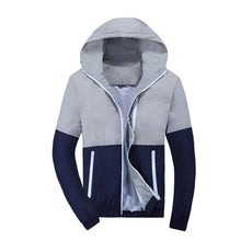Load image into Gallery viewer, Jacket Men Windbreaker 2019 Spring Autumn Fashion Jacket Men's Hooded Casual Jackets Male Coat Thin Men Coat Outwear Couple