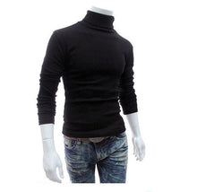 Load image into Gallery viewer, 2019 New Autumn Winter Men'S Sweater Men'S Turtleneck Solid Color Casual Sweater Men's Slim Fit Brand Knitted Pullovers