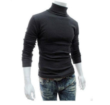 Load image into Gallery viewer, 2019 New Autumn Winter Men'S Sweater Men'S Turtleneck Solid Color Casual Sweater Men's Slim Fit Brand Knitted Pullovers