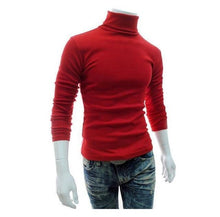 Load image into Gallery viewer, 2019 New Autumn Winter Men'S Sweater Men'S Turtleneck Solid Color Casual Sweater Men's Slim Fit Brand Knitted Pullovers