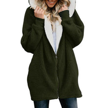 Load image into Gallery viewer, Women's Jackets Winter Coat Women Cardigans Ladies Warm Jumper Fleece Faux Fur Coat Hoodie Outwear manteau Femme Plus size 5XL