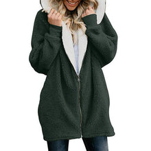 Load image into Gallery viewer, Women's Jackets Winter Coat Women Cardigans Ladies Warm Jumper Fleece Faux Fur Coat Hoodie Outwear manteau Femme Plus size 5XL