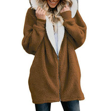Load image into Gallery viewer, Women's Jackets Winter Coat Women Cardigans Ladies Warm Jumper Fleece Faux Fur Coat Hoodie Outwear manteau Femme Plus size 5XL